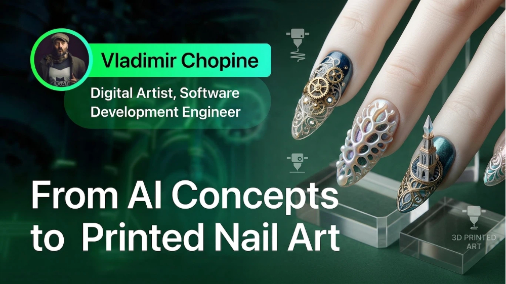 From AI Concepts to Custom 3D Printed Nail Art