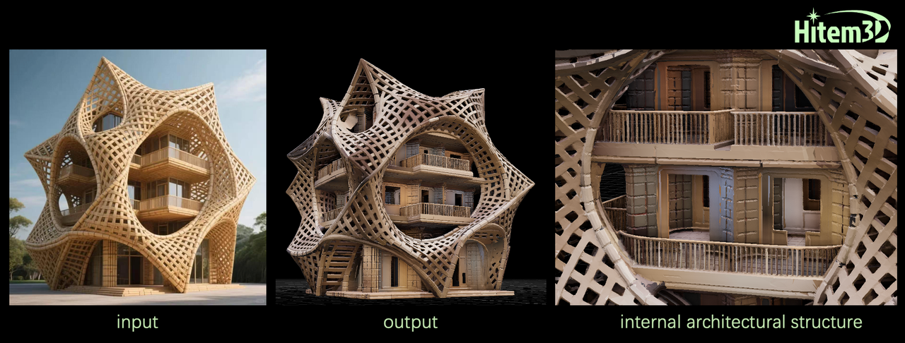 Hitem3D 2.0: 正確な内部構造による建築モデルのプリント課題解決