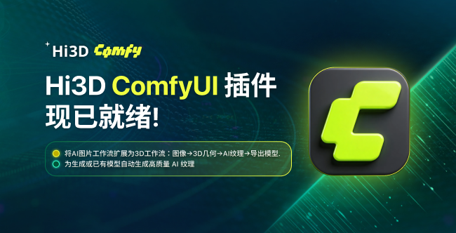 Hi3D ComfyUI插件正式发布打通3D生成工作流